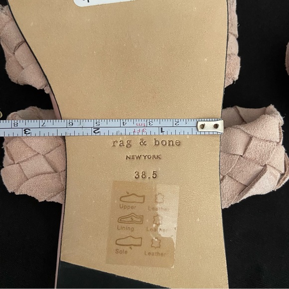 NEW Rag & Bone Lewis Braided Straps Suede Sandals Point toe